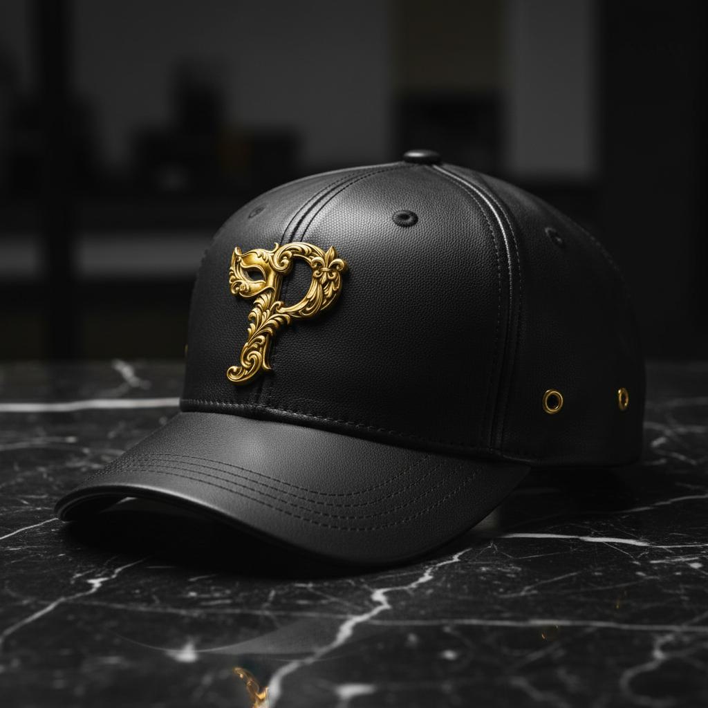 Leather Cap Black