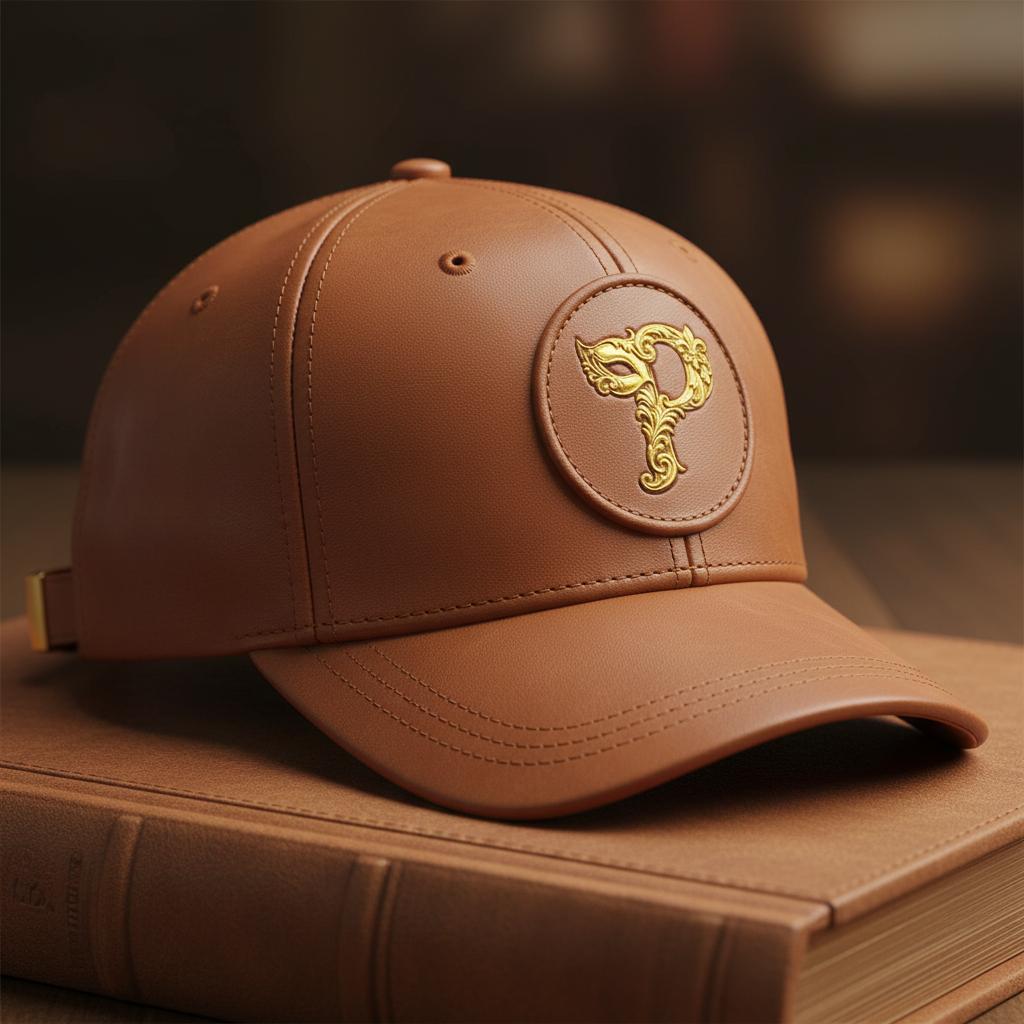 Tan Leather Cap
