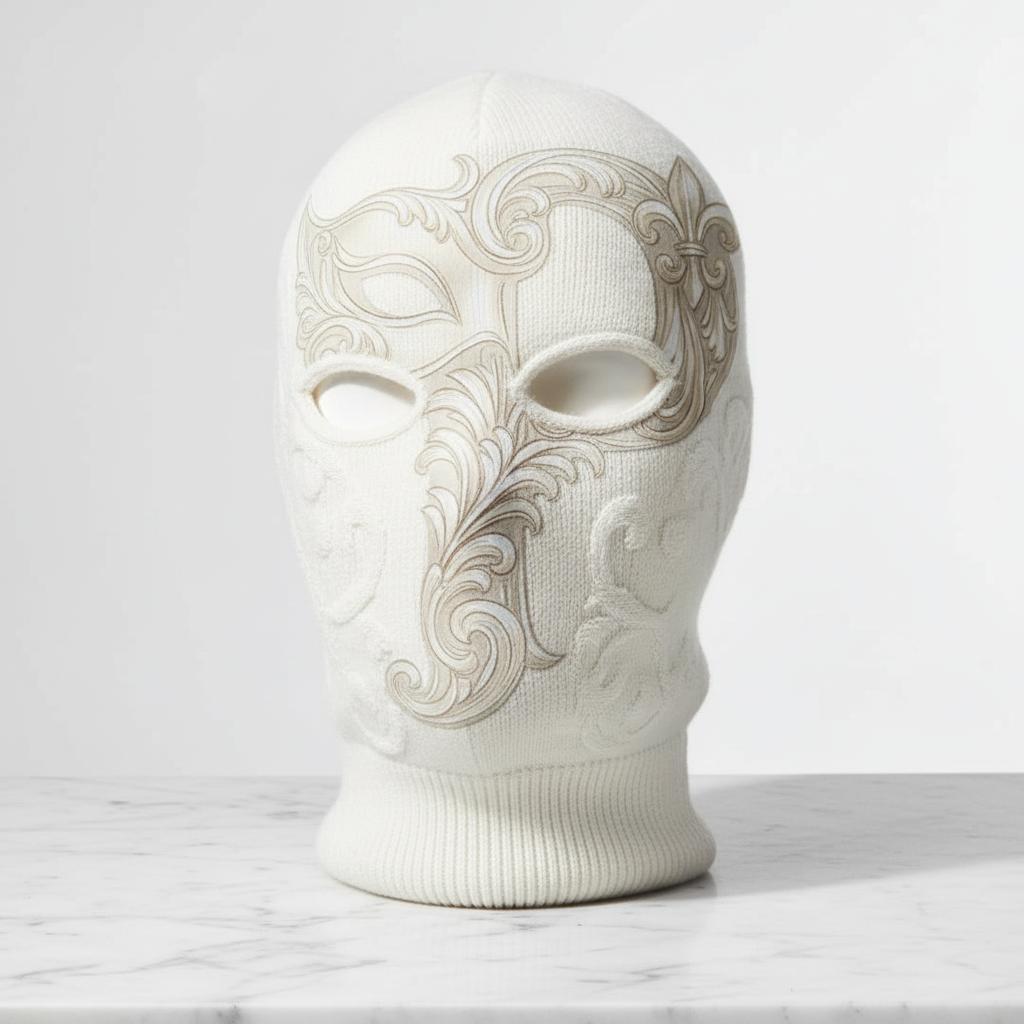 White Baroque Balaclava