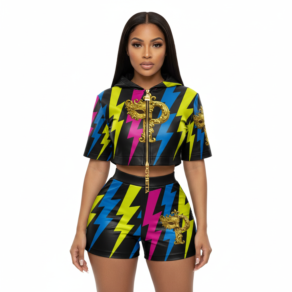 Lightning Print Hoodie