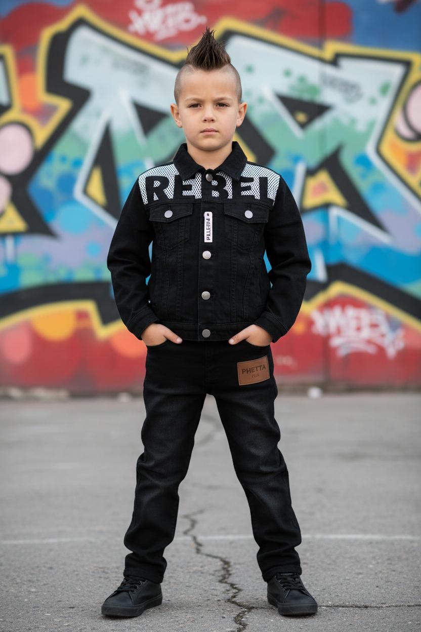 Rebel Denim Kids Set