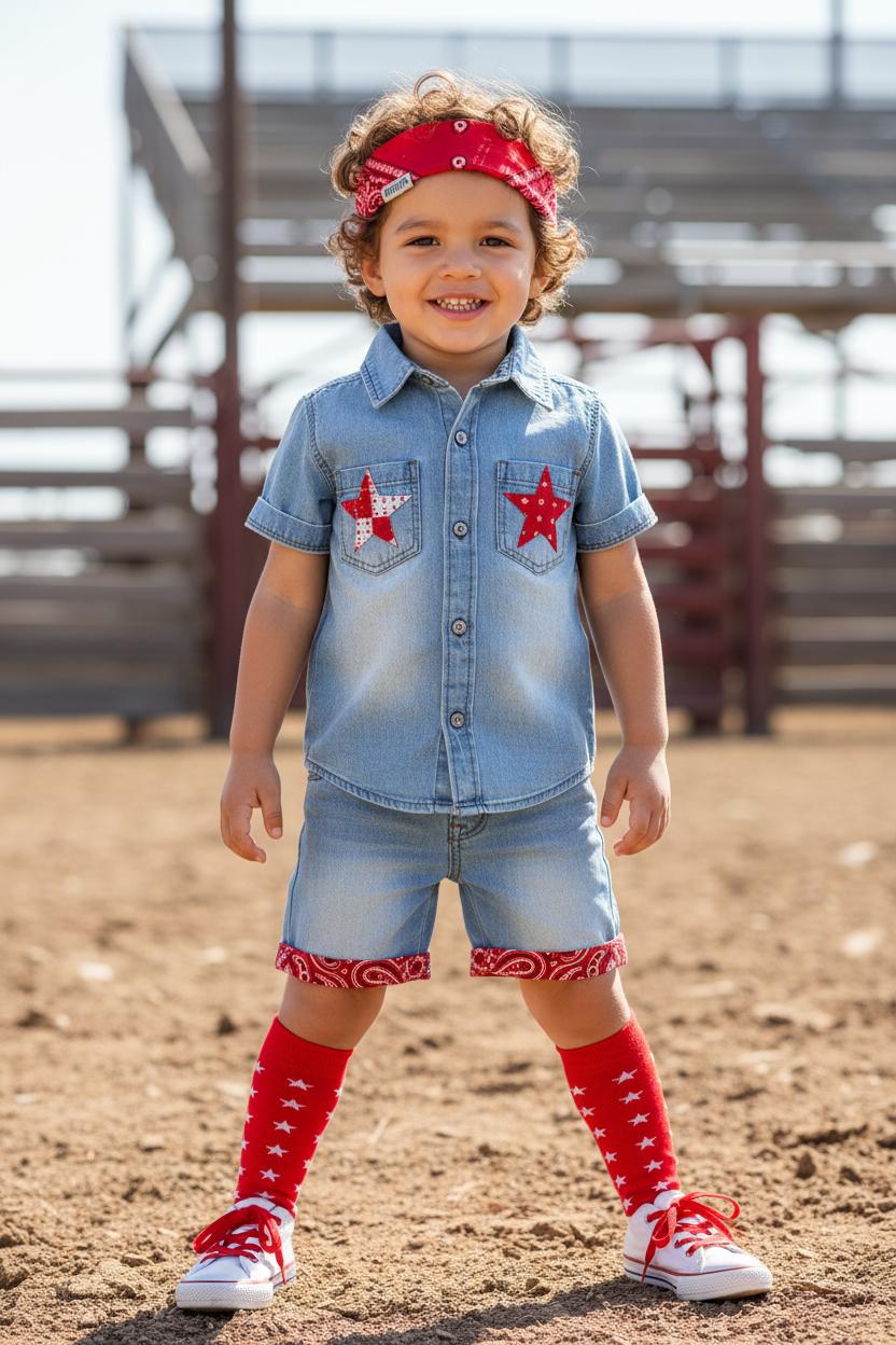 Denim Star Kids Set