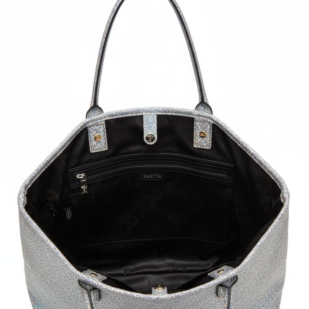 Black Glitter Tote