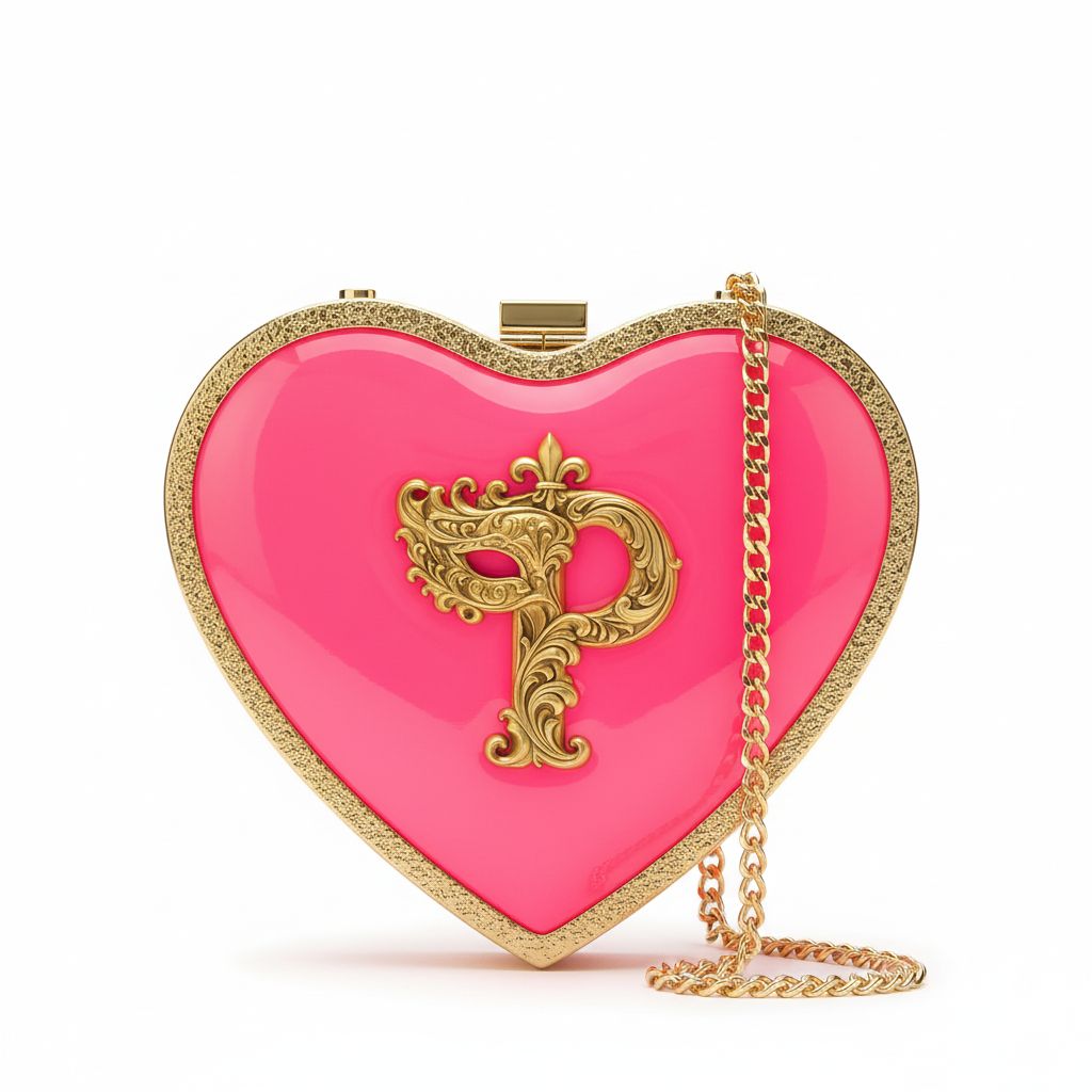 Heart Clutch Gold